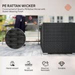 Outsunny 3 Piece Rattan Garden Corner Sofa Set with Cushions – Outdoor Patio Furniture, - Image 13