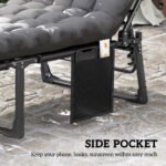 Outsunny Folding Sun Lounger – 5 Position Garden Recliner with Cushions - Image 16