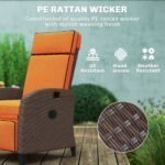 Outsunny Outdoor Recliner Chair – Adjustable Backrest & Footrest with Cushion & Side Tray - Image 32