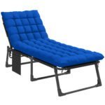 Outsunny Folding Sun Lounger – 5 Position Garden Recliner with Cushions - Image 19