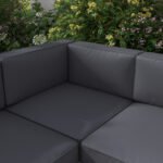 Outsunny 5 Piece Aluminium Garden Corner Sofa Set – 6 Seater Patio Furniture with Cushions & Glass Table - Image 16