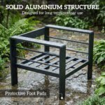 Outsunny 5 Piece Aluminium Garden Corner Sofa Set – 6 Seater Patio Furniture with Cushions & Glass Table - Image 23