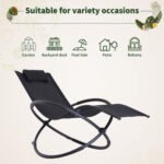 Outsunny Orbital Zero Gravity Sun Lounger – Foldable Rocking Patio Chair with Pillow & Outdoor Comfort Design - Image 16