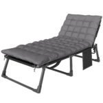 Outsunny Folding Sun Lounger – 5 Position Garden Recliner with Cushions - Image 28