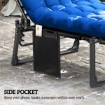 Outsunny Folding Sun Lounger – 5 Position Garden Recliner with Cushions - Image 25