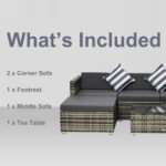 Outsunny 4-Seater Rattan Garden Sofa Set – Luxury Outdoor Wicker Patio Furniture - Image 25