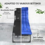 Outsunny Folding Sun Lounger – 5 Position Garden Recliner with Cushions - Image 5