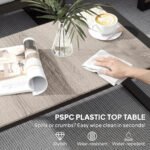 Outsunny 5 Piece Aluminium Garden Corner Sofa Set – 6 Seater Patio Furniture with Cushions & Glass Table - Image 6