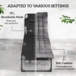 Outsunny Folding Sun Lounger – 5 Position Garden Recliner with Cushions - Image 14