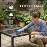 Outsunny 5 Piece Aluminium Garden Corner Sofa Set – 6 Seater Patio Furniture with Cushions & Glass Table - Image 24