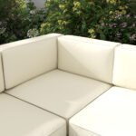Outsunny 5 Piece Aluminium Garden Corner Sofa Set – 6 Seater Patio Furniture with Cushions & Glass Table - Image 7