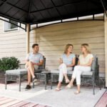 Outsunny Rattan Corner Sofa Set – 3 Piece Garden Lounge Set with Chaise, Table & Cushions - Image 8
