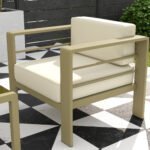 Outsunny 5 Piece Aluminium Garden Corner Sofa Set – 6 Seater Patio Furniture with Cushions & Glass Table - Image 9