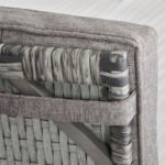 Outsunny 2 Seater Rattan Chaise Lounge Set with Reclining Seats & Cushions – Patio Garden Sofa - Image 18
