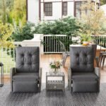 Outsunny 2 Seater Rattan Chaise Lounge Set with Reclining Seats & Cushions – Patio Garden Sofa - Image 27