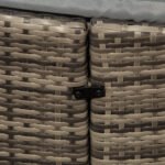 Outsunny Rattan Garden Daybed Set with Retractable Canopy, Cushions & Coffee Table - Image 26