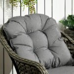 Outsunny 3 Piece Rattan Bistro Set with Cushions & Glass Top Table - Image 7