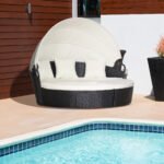 Outsunny Rattan Garden Daybed Set with Retractable Canopy, Cushions & Coffee Table - Image 12
