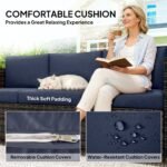 Outsunny 3 Seater Rattan Garden Sofa – All Weather Wicker with Metal Frame & Fire Resistant Cushions - Image 32