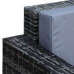 Outsunny 3 Seater Rattan Garden Sofa – All Weather Wicker with Metal Frame & Fire Resistant Cushions - Image 8